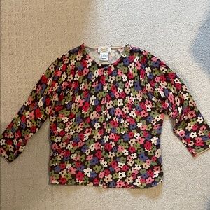 Talbots Beige and Pink Knit Top